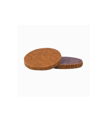 Patin feutre adhésif diam.25 marron x8