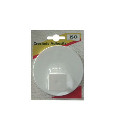 Crochet adh.patère gm blanc 535901