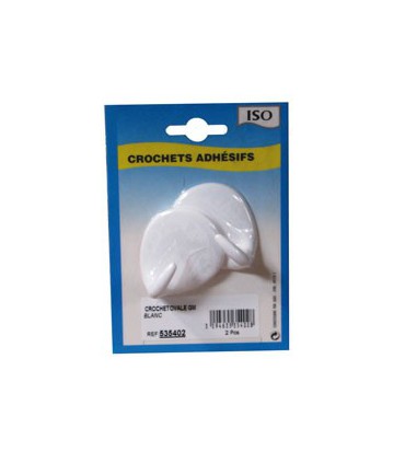 CROCHETS ADH. OVAL CER. X 2 GM BL