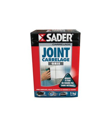 JOINT CARRELAGE POUDRE GRIS 1KG SADER - SADER
