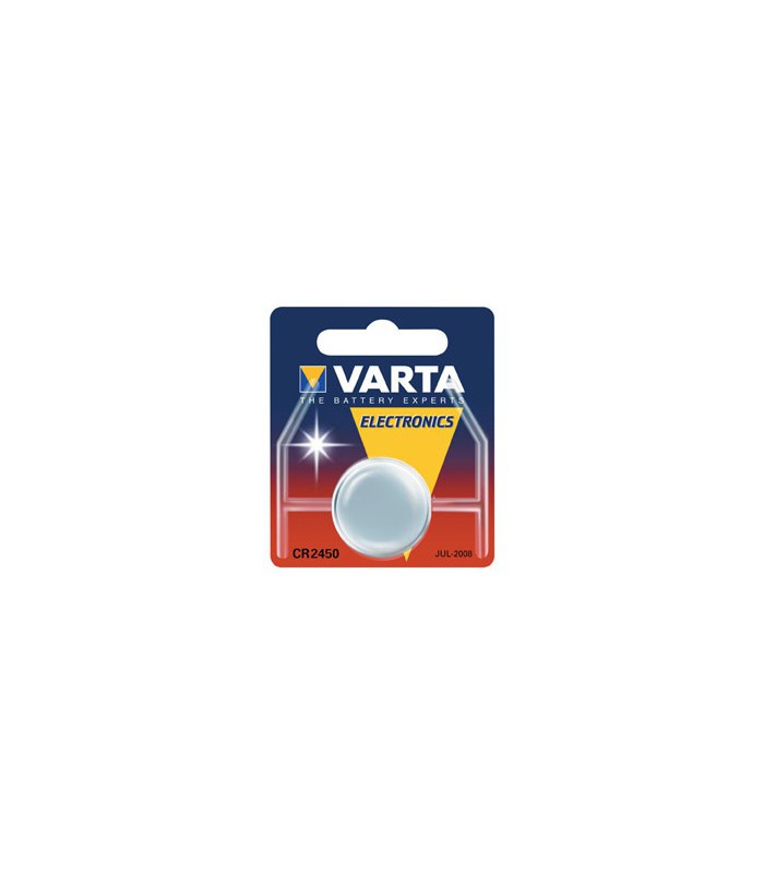 Pile bouton CR2450 Varta Lithium 3V (6450101401)