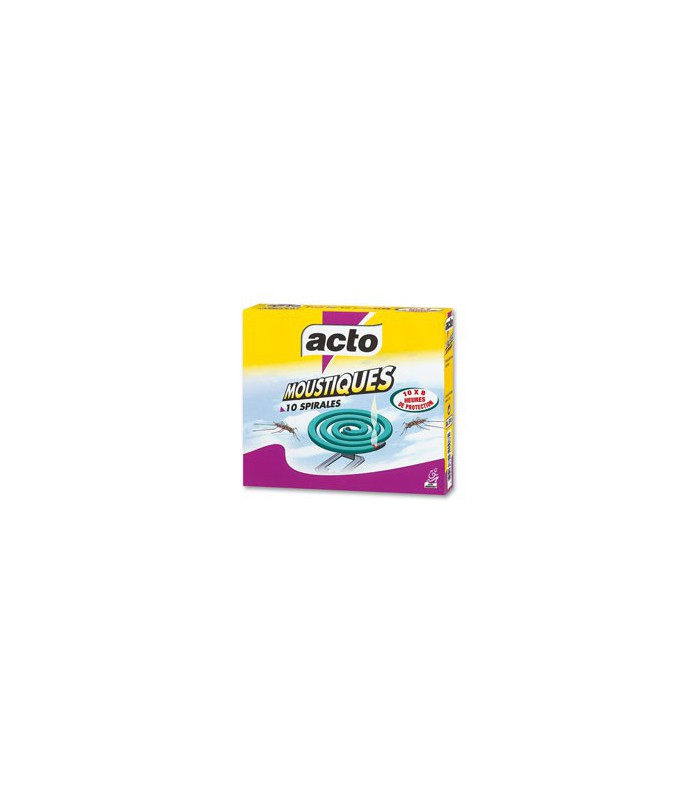 Spirales anti moustiques & insectes volants x10