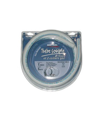 TUYAU GAZ VILLE D15 2.00+COL. MISTRAL - MISTRAL GAZ