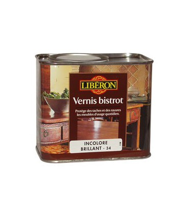 VERNIS BISTROT 0.5L BRILLANT INCOLORE - LIBERON