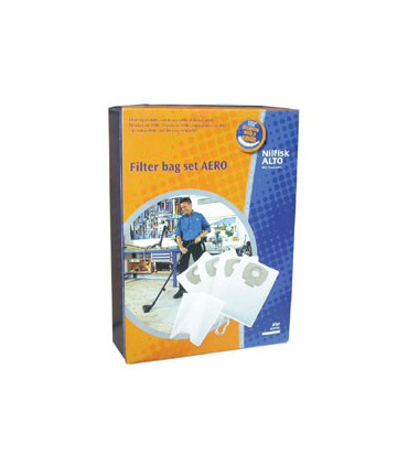 SACS NILFISK AERO POLYEST. + FILTRE  X 4