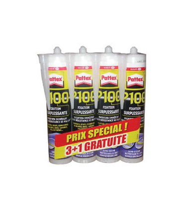 PATTEX COL.FIXAT.PL100 LOT.3CART+1GRAT - PATTEX
