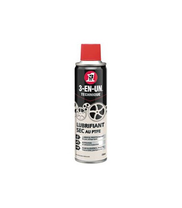 LUBRIFIANT SEC AU PTFE 3EN1 AEROSOL250 - 3 EN 1