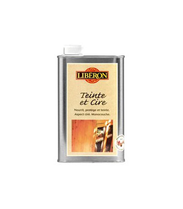 Teinte et cire 0.5L merisier