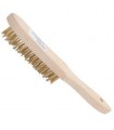 Brosse Métallique à Manche 4 Rangs en Laiton - Savy