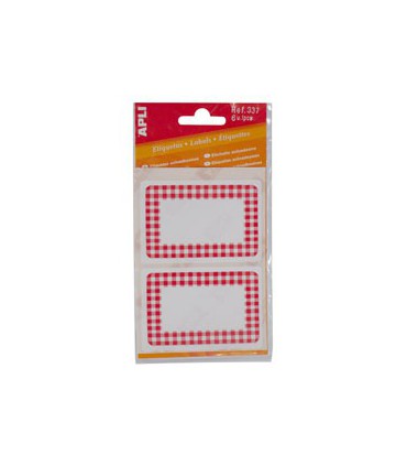 POCHETTE 6ETIQUETTES CONFITURE ROUGE - AGIPA