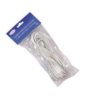 PROLONGATEUR 2 X 0.75  5M BLANC