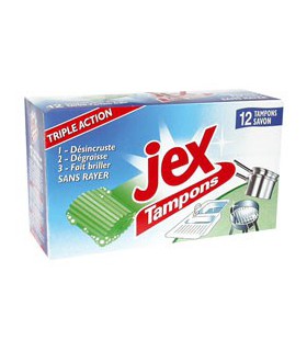 TAMPON JEX SAVON BLEU 12           916