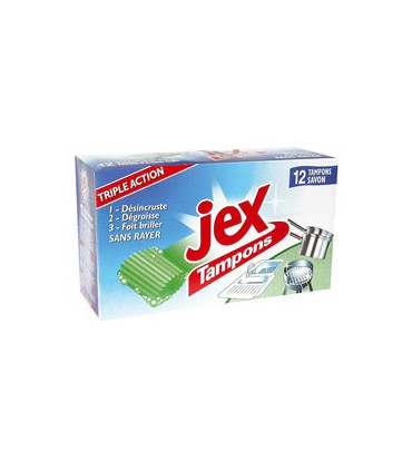 TAMPON JEX SAVON BLEU 12           916