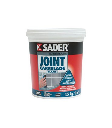 JOINT CARRELAGE PATE BLANC 1.5K SADER - SADER