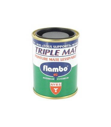 Triple mat peinture Flambo 100ml blanc