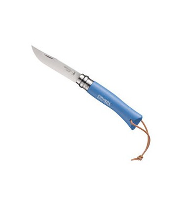 Couteau opinel baroudeur n.7 azur avec lien - OPINEL