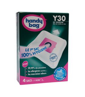Sac aspirateur handy bag non tissé x4 moulinex y30 - HANDY BAG