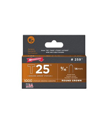 Agrafes T25 14Mm X1000 259 - Arrow