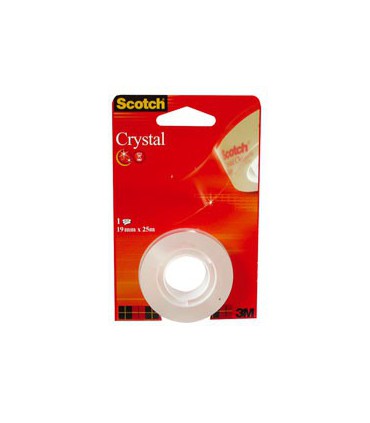 Rouleau Scotch "Crystal" 25 m X 19 mm - 3M