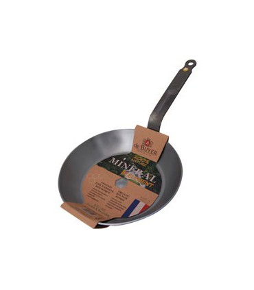 POELE D.32 MINERAL B ELEMENT TOLE ACIE - DE BUYER FRANCE