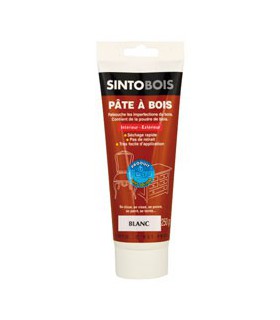 SINTO PATE A BOIS EAU - BLANC 250G