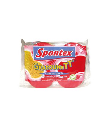 Eponge vegetale gratounette x2    3088 - Spontex