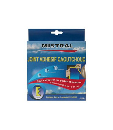 Joint Adhésif "E" 9 mm X 6 m Marron - Mistral