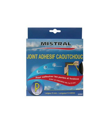 Joint Adhésif "P" 9 mm X 6 m Marron - Mistral