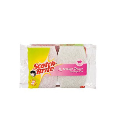 TAMPON S/EPONGE SCOTCH-BRITE BLANC X2