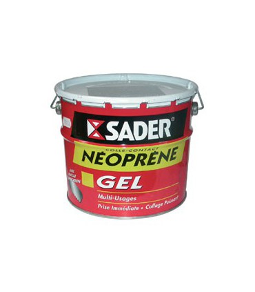Sader colle contact néoprène gel seau 2.5l  - Sader