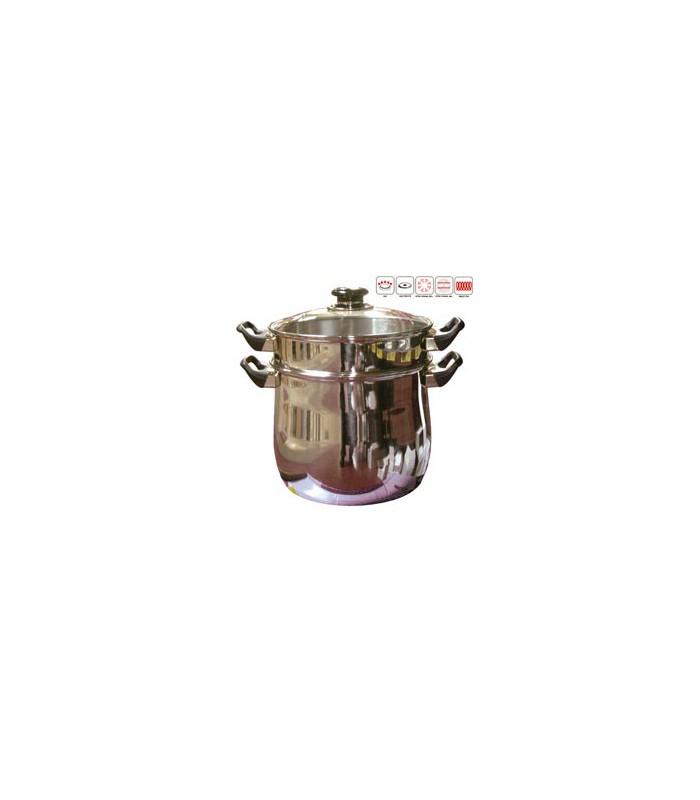 COUSCOUSSIER INOX 9L D.24CM T/FEUX - BAUMALU