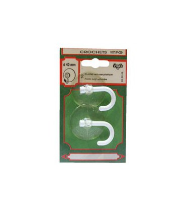 CROCHET VENTOUSE PLAST.TRANSP    CP:2 - VYNEX
