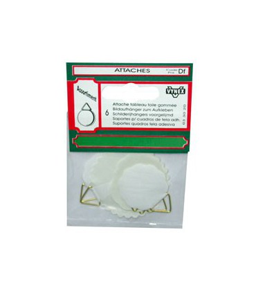 Attache tableau toile gommée assortiment