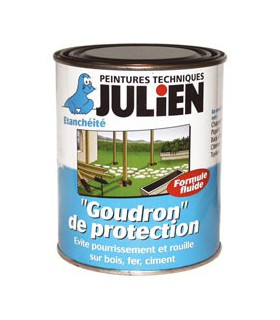 Vernis noir goudron 750ml - Julien