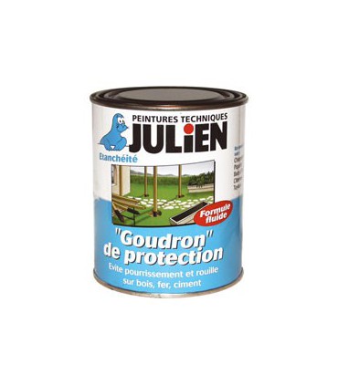 Vernis noir goudron 750ml - Julien