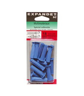 100 Chevilles 8Mm Bleu Pour Vis De 4,5 À 7Mm - Mr Bricolage : Bricoler,  Décorer, Aménager, Jardiner