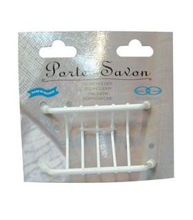 PORTE SAVON GRILLE FIL BLANC   72001