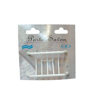 PORTE SAVON GRILLE FIL BLANC   72001