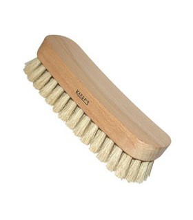 Brosse pour Chaussure Polissoir Ciré en Fibre de Soie Blanc - Domergue