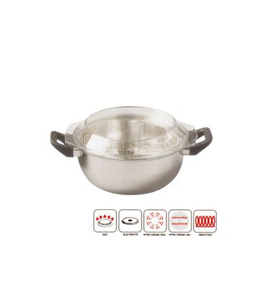 FRITEUSE INOX D.26CM 5L T/FEUX  342751 - BAUMALU