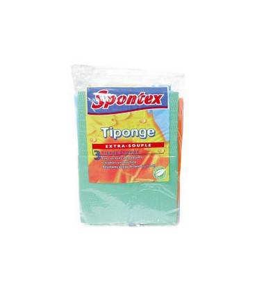 Tiponge trio – Tissu éponge extra souple – Spontex