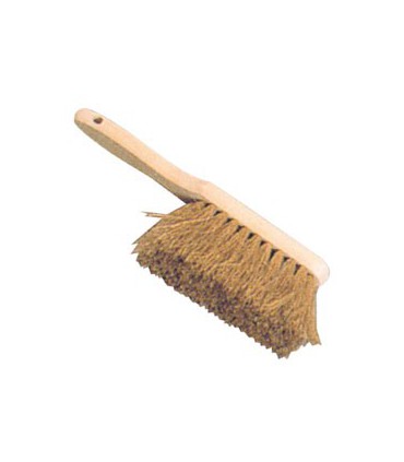 Balayette bois brut coco manche court 42