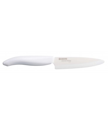 COUTEAU D’OFFICE, LAME BLANCHE 11 CM MANCHE BLANC