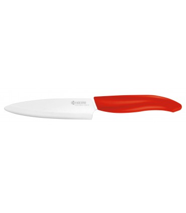 COUTEAU D’OFFICE, LAME BLANCHE 11 CM MANCHE ROUGE