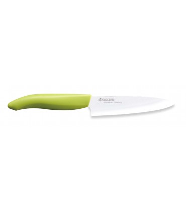 COUTEAU UNIVERSEL, LAME BLANCHE 13 CM MANCHE VERT