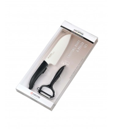 COFFRET NOIR SANTOKU MCHE NOIR + ECONOME