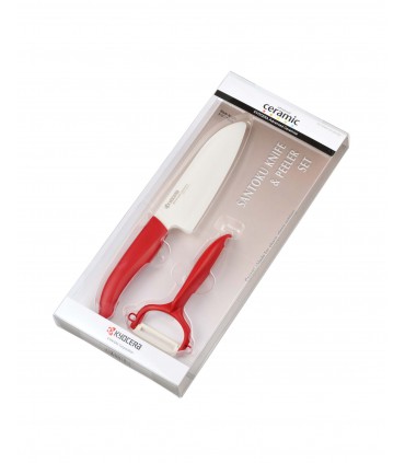 COFFRET ROUGE SANTOKU MCHE ROUGE + ECONO