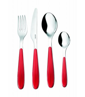 MENAGERE 24 PIECES AQUA ROUGE