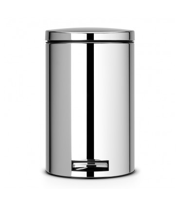 RETRO BIN 'SILENT' 12 LITRES  BRILLIANT STEEL - BRABANTIA