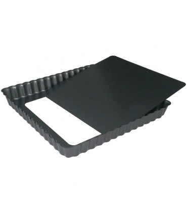 Moule tarte cannele carre fd amo.23x23 - DE BUYER